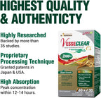 LABO Nutrition VesseCLEAR CX Nattokinase NSK-SD con Gamma Oryzanol – 3 Pack, 90 Cápsulas Veganas DR (45 Días)
