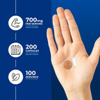 Fitoceramidas 700mg - 200 Cápsulas - Suplemento de Ceramidas Vegetales