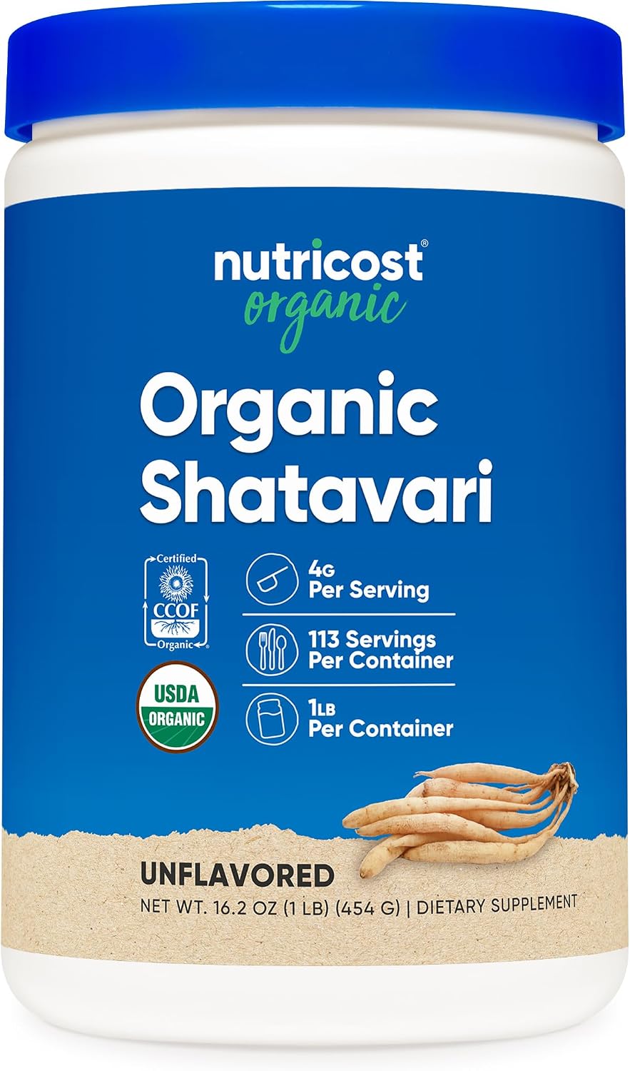 Nutricost Shatavari Orgánico en Polvo - 454 g