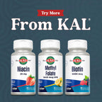 KAL Metilfolato 1000 mcg - Metilfolato Activo 5-MTHF, 60 Microtabletas ActivMelt
