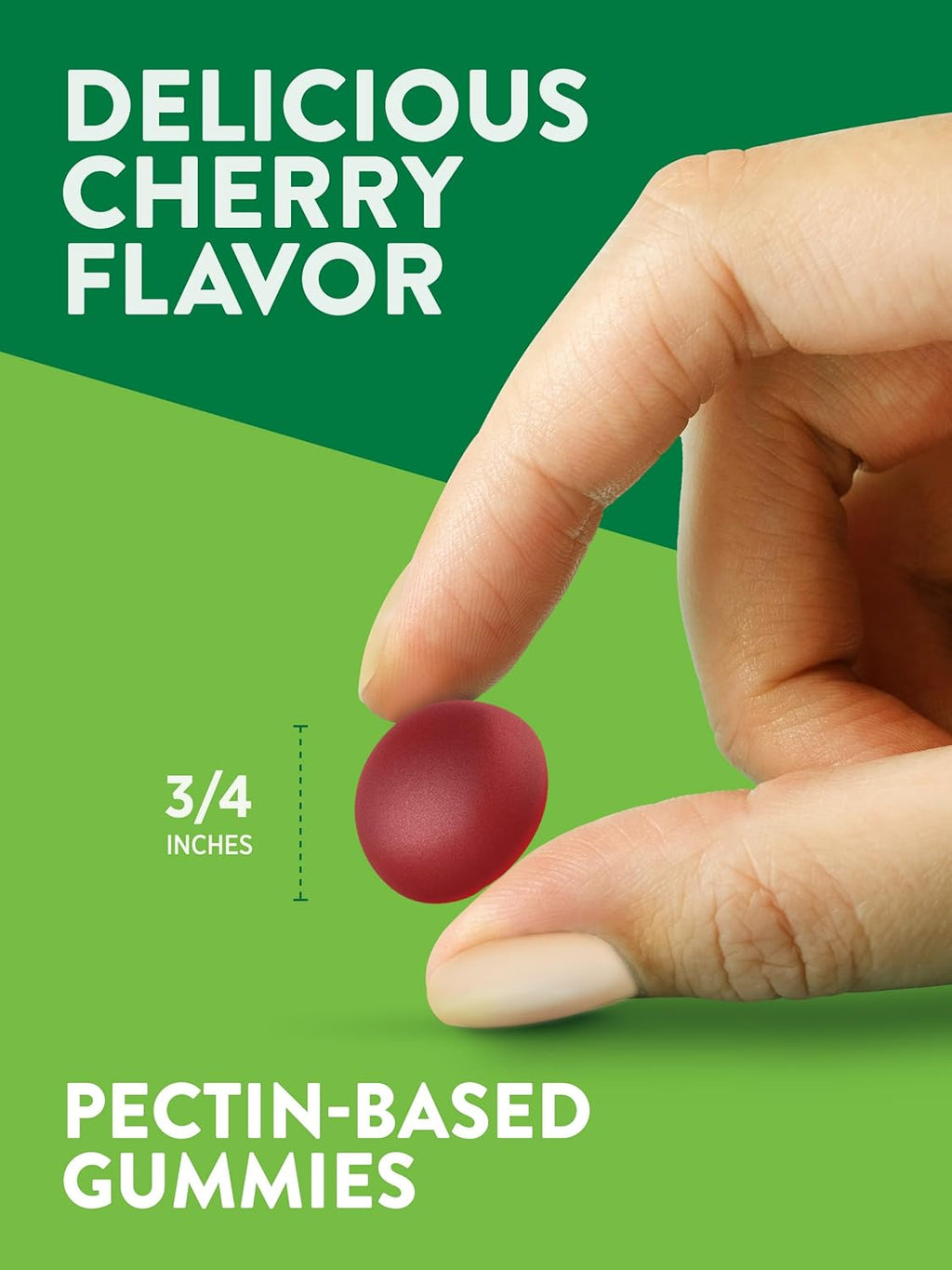 Nature's Truth Gominolas de Cereza Ácida - 60 ud. - Vegano, Sin OGM, Sin Gluten - Sabor Cereza