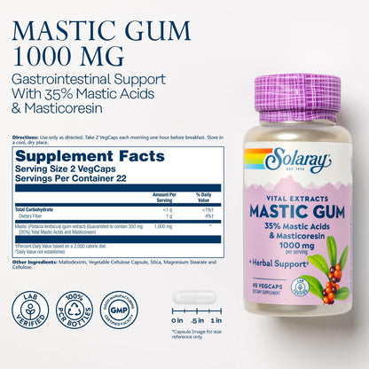 Solaray Extracto de Goma de Masilla 500 mg, – Tradición ancestral: Su uso se remonta a la antigua Grecia, donde se – Image 2