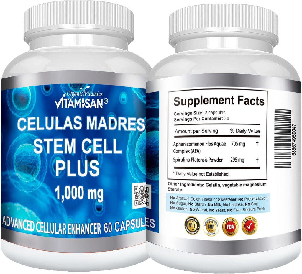 VITAMISAN Cápsulas Células Madres Stem Cell Plus - 10 Frascos