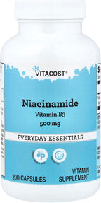 Vitacost Niacinamida, 500 mg, 200 Cápsulas