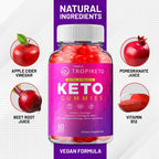 TropiKeto Keto ACV Gummies Máxima Potencia (3 Pack, 180 Gummies)