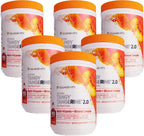 Youngevity Beyond Tangy Tangerine 2.0 Complejo Multivitamínico y Mineral - Sabor Citrus Peach Fusion (3 Botes)