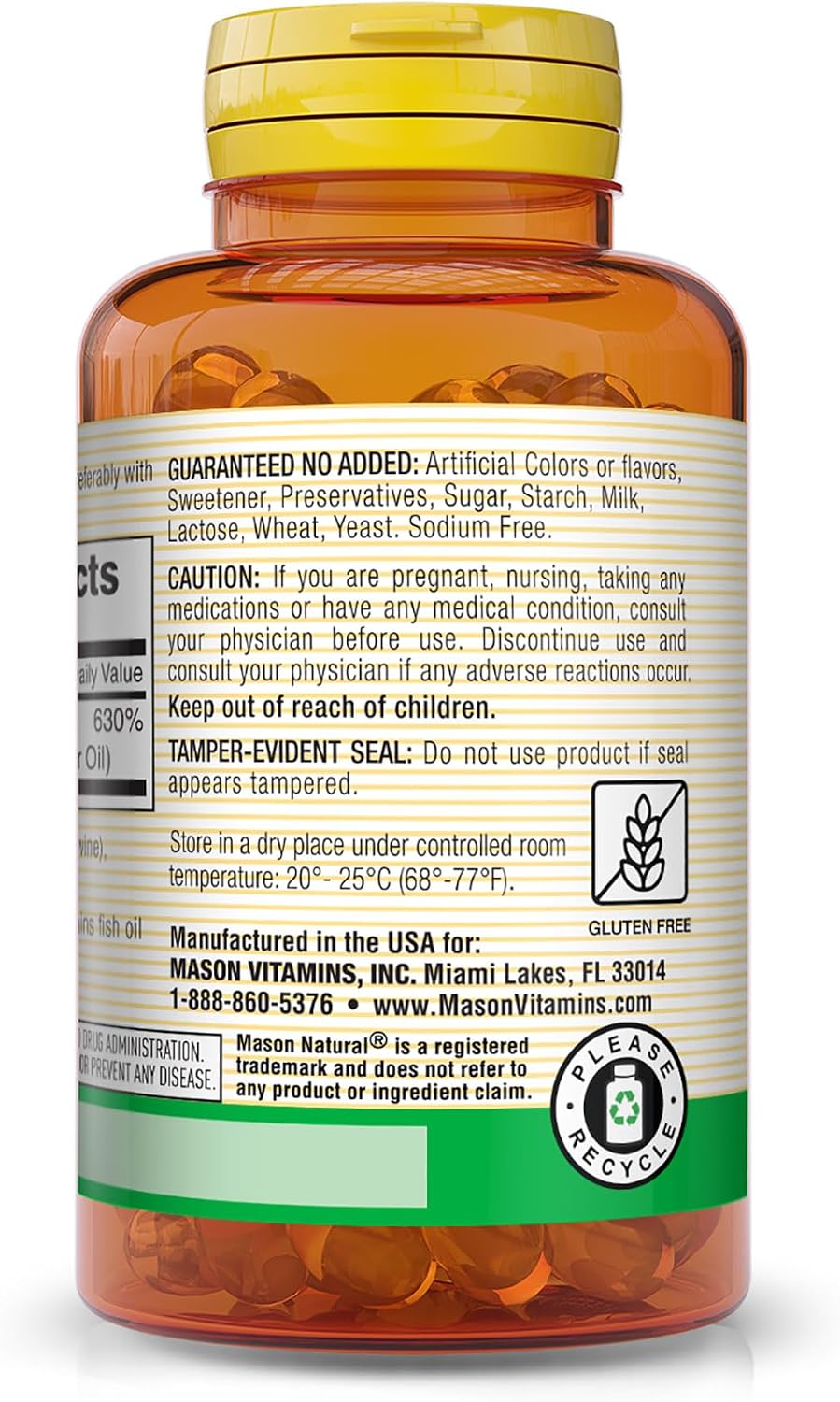 Mason Natural Vitamina D3 125 mcg (5000 UI) - 50 Cápsulas (Pack de 3)