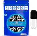 Capsuline Cápsulas de Gelatina Vacías Tamaño 4, Negro/Transparente - 1000 Unidades | Sin Gluten, Kosher, Certificado No-GMO | Cápsulas de Gelatina Bovina para Relleno de Suplementos DIY