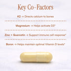 Purity Products Advanced D - Vitamina D3, K2, Zinc, Magnesio, Boro y Taurina - 60 Cápsulas Vegetarianas
