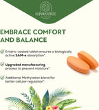 Kanacoufce SAM-e 1100mg (S-Adenosilmetionina) – 60 Comprimidos Recubiertos – Alta Concentración Forma S,S Activa – Vegano