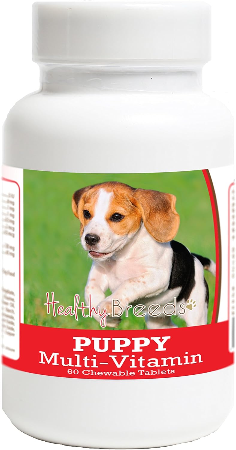 Healthy Breeds Beagle Puppy Dog Multivitamin Tablet 60 Count - görsel 1