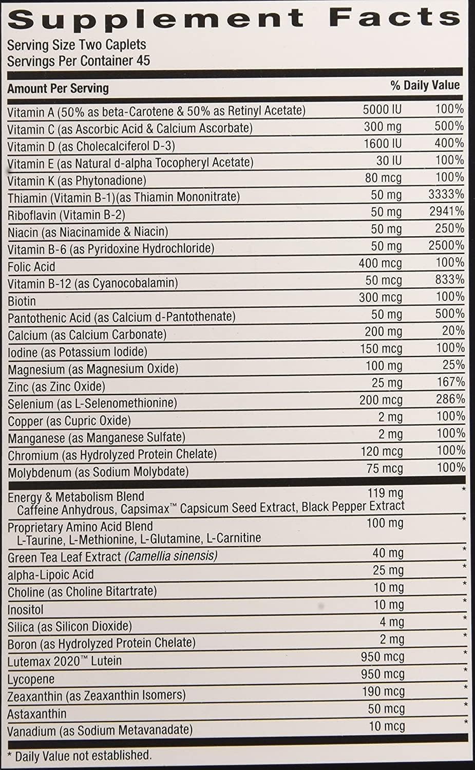 GNC Mega Men Energy & Metabolism Cápsulas
