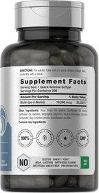 Horbäach Biotina 10.000 mcg - 200 Cápsulas Blandas - Suplemento de Biotina con Vitamina B7