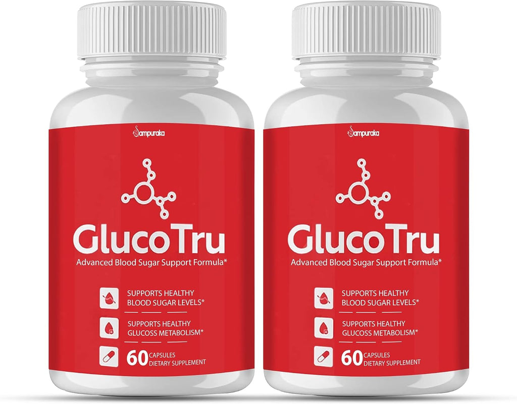 Gluco Tru Advance New Formula Supplement - Pack de 2 (60 Días)