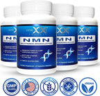 Genex Formulas NMN 250mg Suplemento (Pack de 4) - 99% Puro, Estabilizado, Vegano - 4 Meses de Suministro