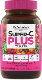 Dr. Schulze's Super-C Plus - Complejo de Vitamina C con Superalimentos - 2 oz (20 porciones)