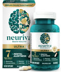 Neuriva Ultra - Complemento para la Memoria y Concentración con Fosfatidilserina, Cognivive, Neurofactor, Ácido Fólico, Vitamina B12 y B6, 60 Cápsulas
