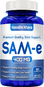 SAM-e 400mg | S-Adenosil-L-Metionina | Suplemento para el Estado de Ánimo y Huesos | 90 Comprimidos
