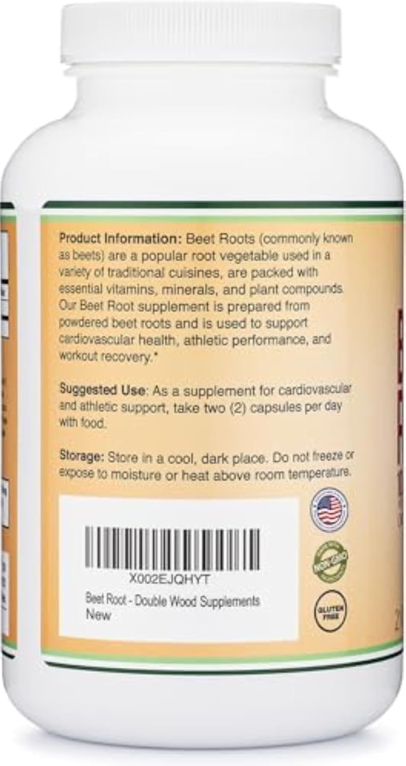 Raíz de Remolacha en Cápsulas (Orgánica y Vegana) – 210 Cápsulas, 1.000 mg por dosis