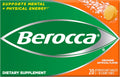Berocca Naranja Comprimidos Efervescentes Sin Cafeína, 20 Unidades