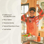 KAL Vitamina B12 Metilcobalamina y Adenosilcobalamina 2000 mcg - Complemento Alimenticio Energético, 60 Microcomprimidos ActivMelt