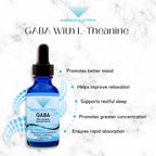 GABA con L-Teanina 290 mg, 118 ml (4 oz) – Suplemento Líquido