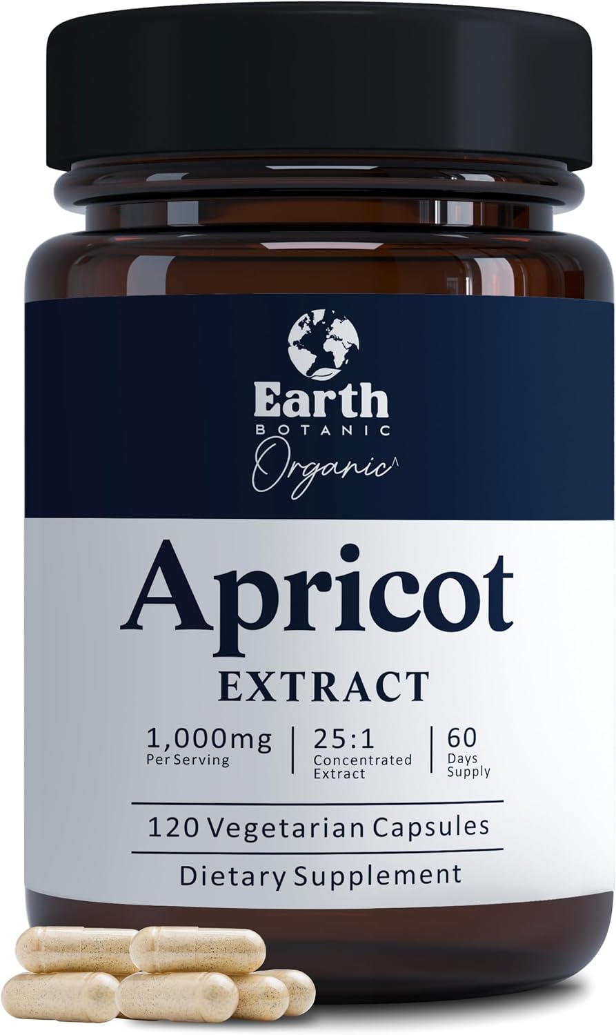 Extracto de Albaricoque, 1000 mg, 120 Cápsulas Veganas (No Transgénico)