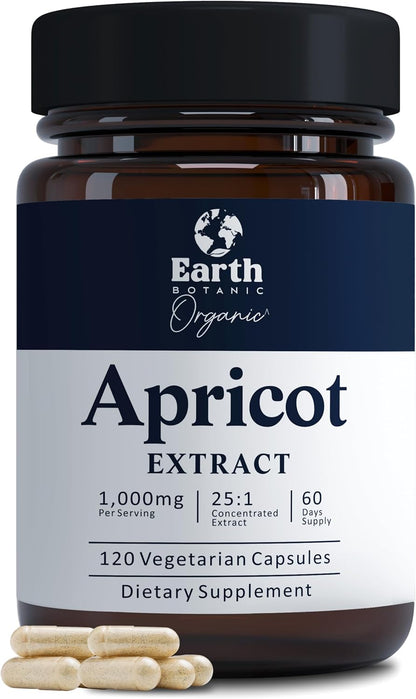Extracto de Albaricoque, 1000 mg, 120 Cápsulas Veganas (No Transgénico) – Image 1