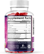 Energy Gummies - Vitamina B12 1000 mcg por ración - Gominolas energéticas diarias con cafeína natural del té verde, sabor a bayas - 120 gominolas