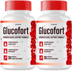 (2 Pack) Glucofort, Max Advanced Blood Support Formula Capsules