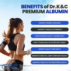 Dr.K&C Premium Albúmina Proteína 1000mg, 120 Comprimidos