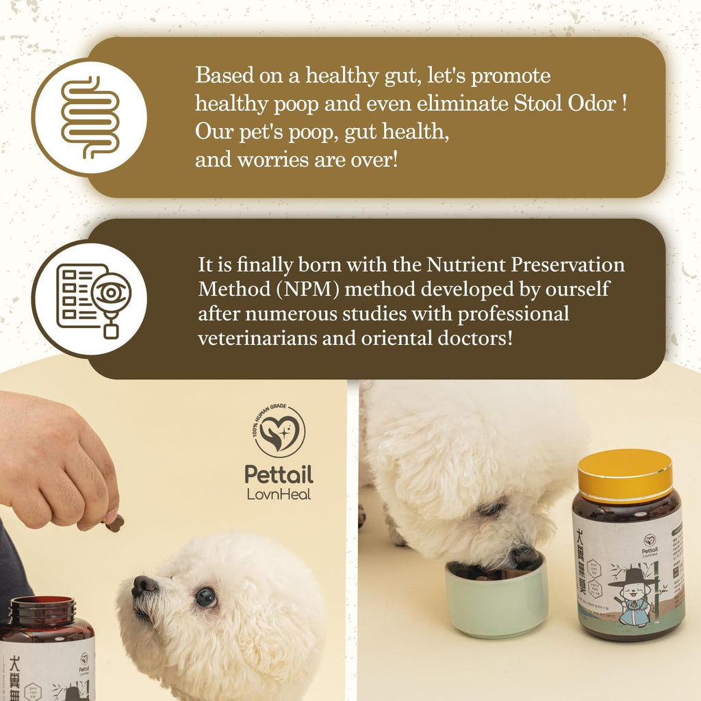 Lovnheal Pet – Suplemento Digestivo Natural con Hierbas Coreanas para Perros y Gatos, 198g