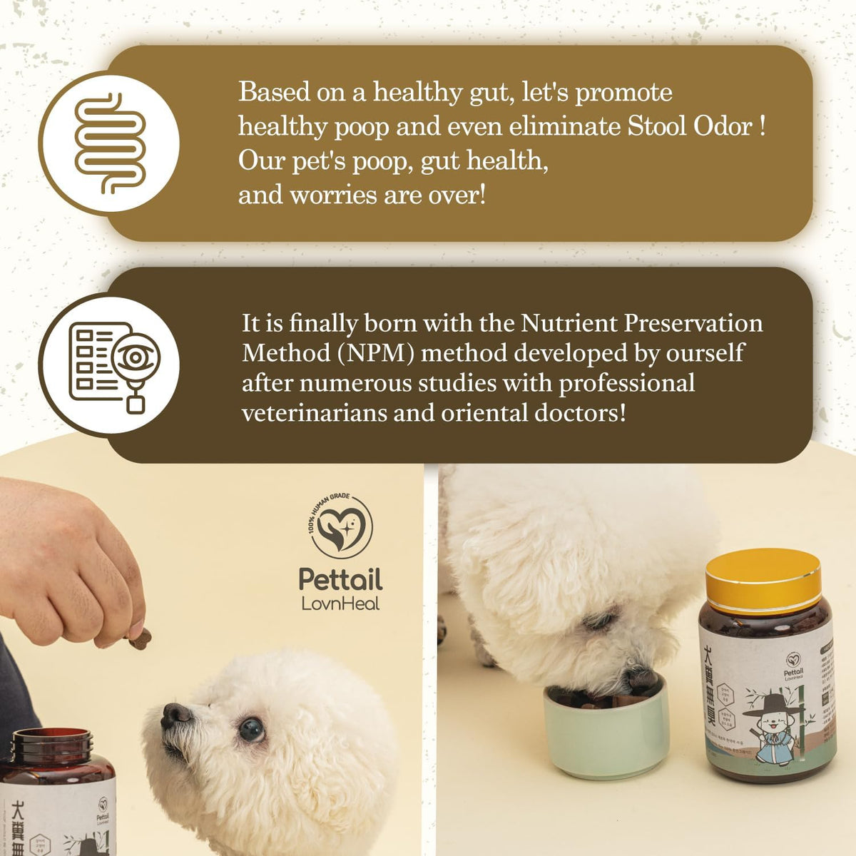 Lovnheal Pet – Suplemento Digestivo Natural con Hierbas Coreanas para Perros y Gatos, 198g – Image 5