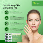 genone E-Gen 400 Vitamin E Capsule for Glowing Face, Skin and Hair Nutrition (30 Capsules)