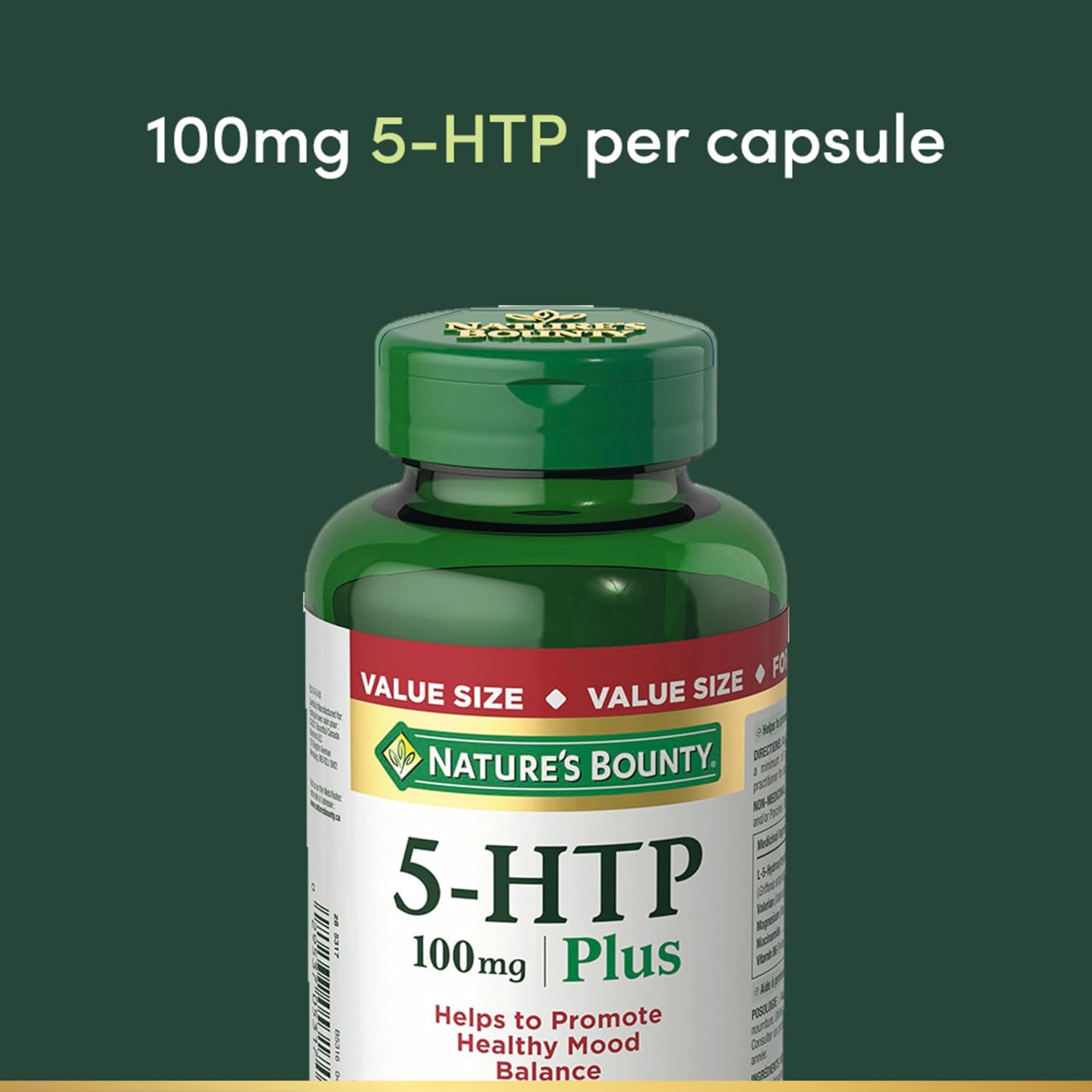 Nature's Bounty 5-HTP 100mg 120 Cápsulas