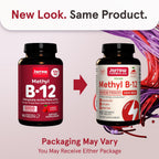 Jarrow Formulas Maximum Strength Methyl B-12 5000 mcg - 90 Comprimidos Masticables Sabor Cereza