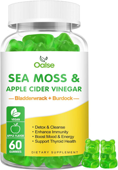 OALSE Gominolas de Sea Moss 8 en 1 - 1800mg – Clorofila: 120 mg por porción. Pigmento vegetal con propiedades – Image 9