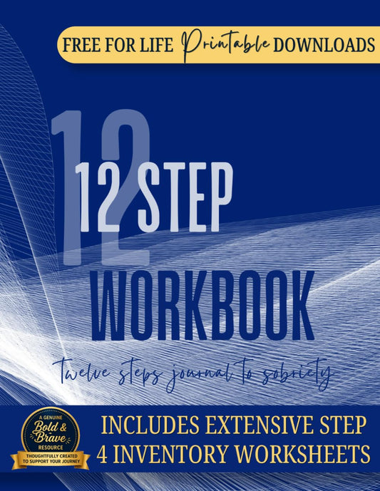 AA 12 STEP WORKBOOK: Cuaderno de Trabajo de los 12 Pasos de AA - Diario para la Sobriedad y la Recuperación de la Adicción con Hojas de Trabajo del Cuarto Paso