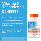 Doctor's Best Vitamina E Tocotrienoles con TocoGaia ULTRA™, 60 cápsulas blandas