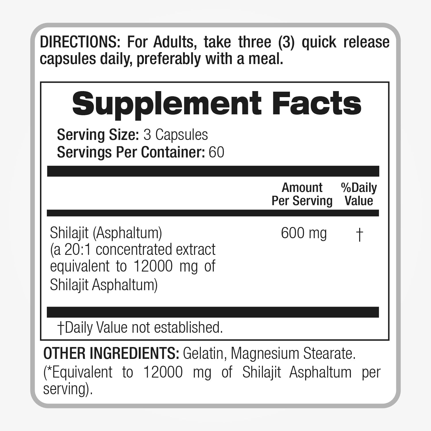 FITO MEDIC'S Lab | Shilajit | Cápsulas de Shilajit | 180 Cápsulas