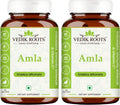 VEDIKROOTS Cápsulas de Amla 100% Orgánicas - Fuente Natural de Vitamina C - Complemento Alimenticio Herbal (60 Cápsulas, Pack de 2)
