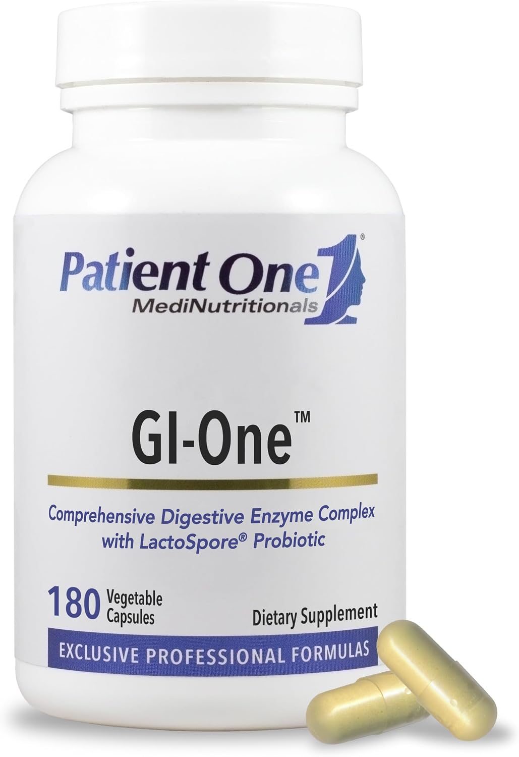 Patient One GI-One - Digestive Enzymes & Probiotics - 180 Capsules