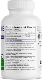 Bronson L-Teanina 200mg (Doble Concentración) con Pasiflora - 360 Cápsulas