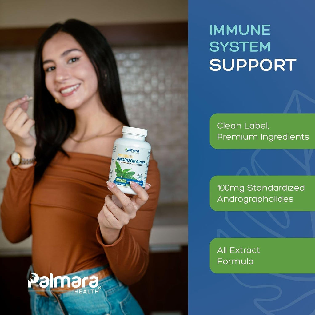 Andrographis Paniculata Extract 1,200mg con 100mg Andrografólidos - Cápsulas Veganas