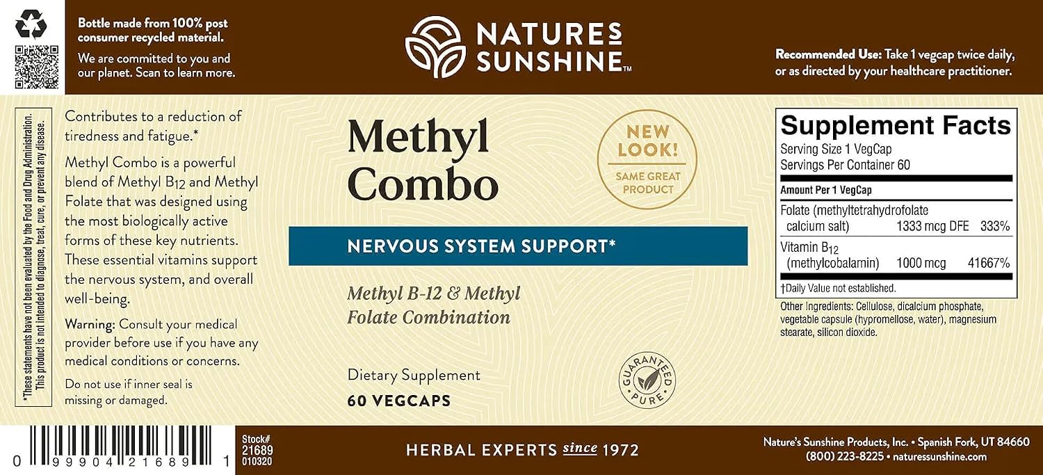 Nature's Sunshine Methyl Combo 60 Cápsulas