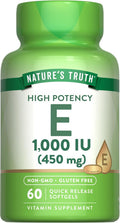 Nature's Truth Vitamina E Cápsulas Blandas 1000 IU - 60 Cápsulas