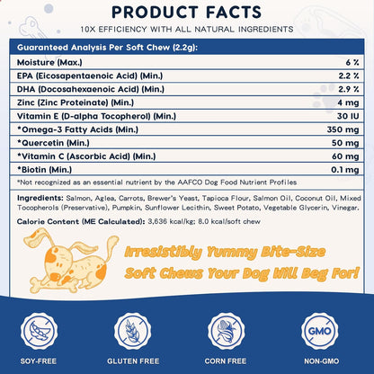 ZEBORA Aceite de Salmón para Perros – Snacks – Vitamina C y E: antioxidantes que refuerzan las defensas naturales. – Image 6