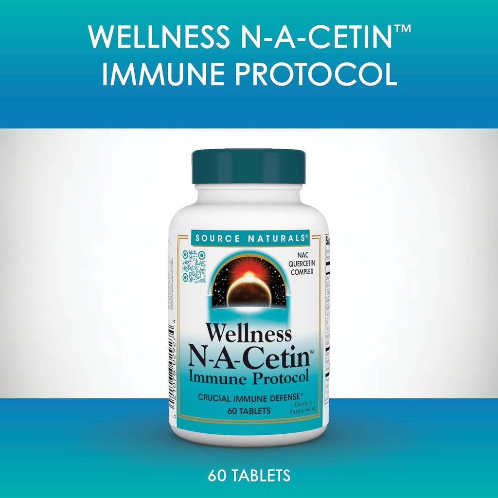 Source Naturals Wellness N-A-Cetin Immune Protocol, 60 comprimidos