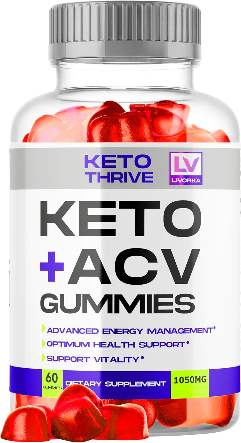 Keto Thrive ACV Gummies - 60 Gominolas de Vinagre de Manzana