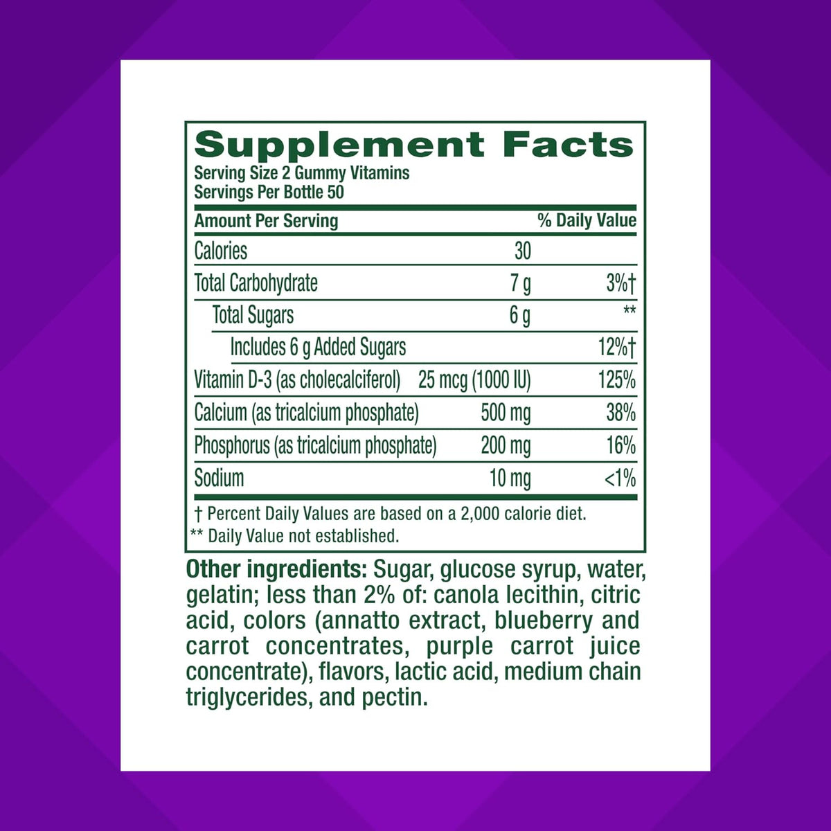 Vitafusion Gominolas de Calcio con Vitamina – 1.000 UI (25 µg) de vitamina D (como colecalciferol), que representa – Image 4